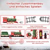 Daity Electric Christmas Train Set with Soft Light and Quiet