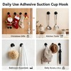 BAIIKO Suction Cup Wreath Hangers for Front Door Glass, Heavy