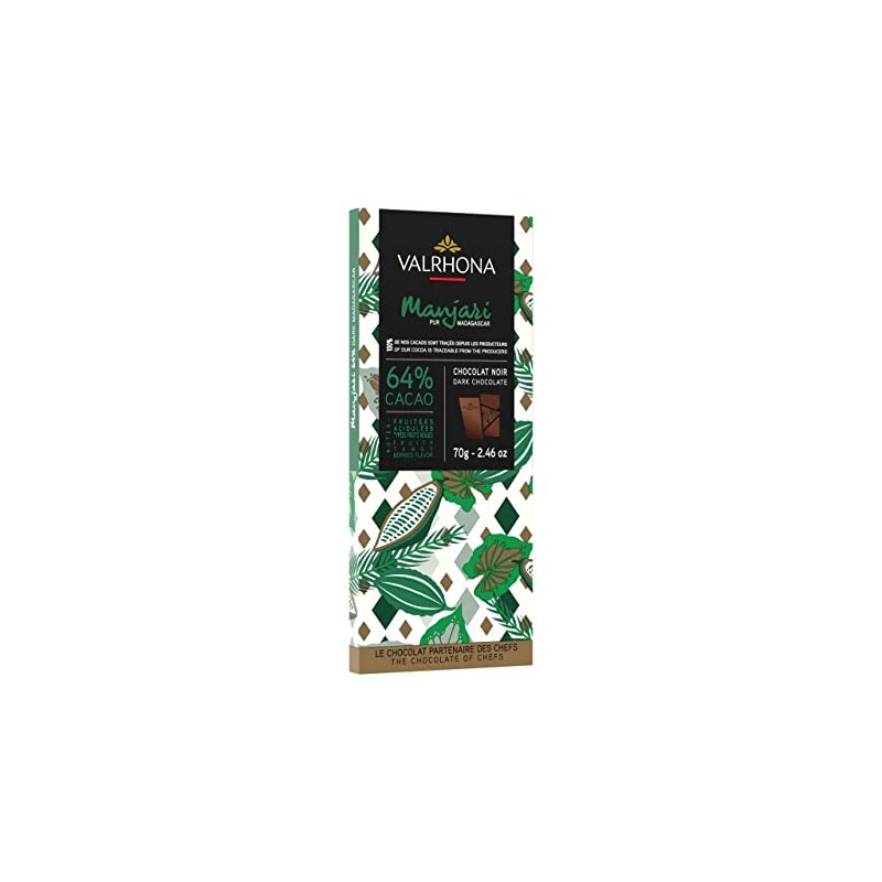 VALRHONA Manjari 64 Dark Bar, 70 GR