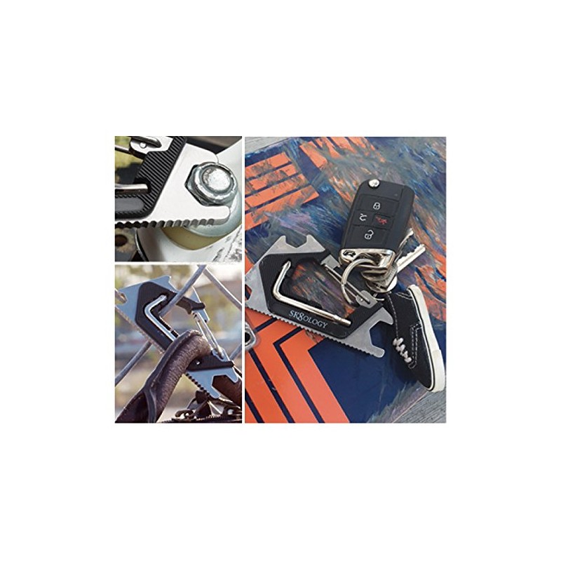 SK8OLOGY CARABINER SKATE TOOL 2.0 SK8CARA2.0 MT/BK