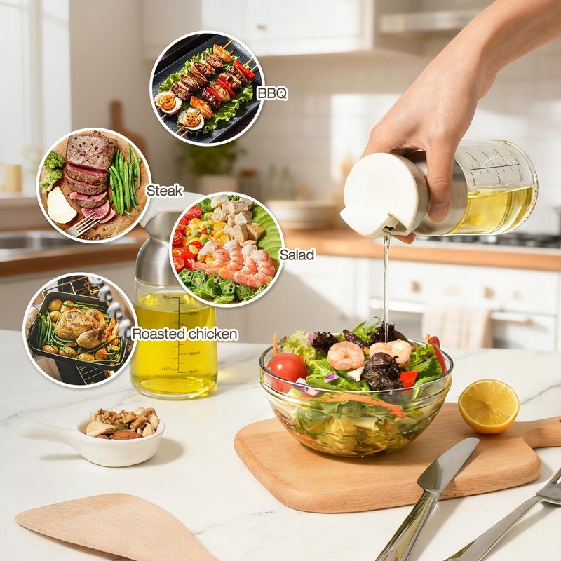 Vucchini Olive Oil Dispenser Oil Bottle Set