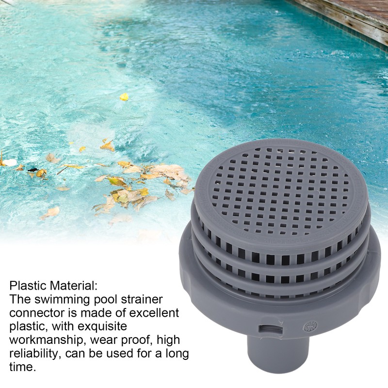 2PCS Pool Strainer Connector 11070 11072 Plastic Swimming Pool Water