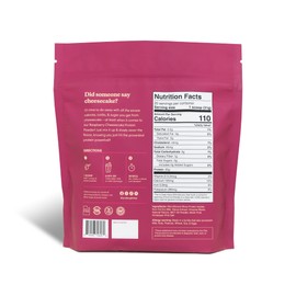 ProDough Protein Bakeshop ProDough Gourmet Whey Isolate Hydrolized Protein Powder for Shake Mix- Easy Digest Enzyme Blend, 25g Protein per Serving, Natural Ingredients, Gluten Free, Keto Friendly (Rasberry Cheesecake)