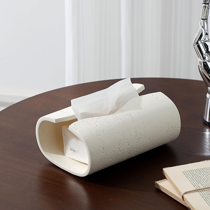 WUUAHOME Tissue Box Cover Rectangle, Luxurious Facial Tissue Box Rectangular,