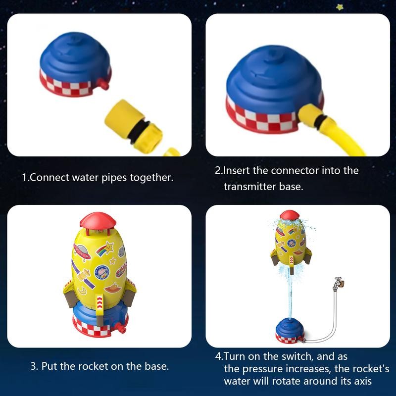 Water Blaster Rockets - Color: Cartoon