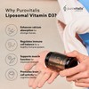 PUROVITALIS Liposomal Vitamin D3 2000iu, 60 Servings (60 Vegan Capsules),