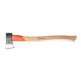 Husqvarna 27-Inch German Style Splitting Axe, Ash Wood Handle and Forged Steel Axe Head, Includes Durable Cover