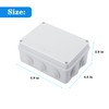 Wutusent ABS Plastic Dustproof Waterproof IP65 Junction Box Universal Electrical