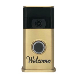 Welcome Video Doorbell Cover (Ring 2nd Generation Compatible) (Brass)