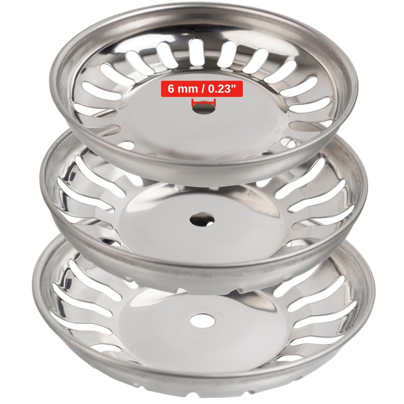 Sink Replacement Strainer Basket, 1 Piece, Diameter 84 mm Strainer