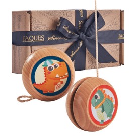 Jaques of London Wooden Yoyo for Children | Dinosaurs themed Yoyo Kids | Great for Indoor & Outdoor Play | with Yo Yo Strings | Since 1795