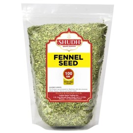SHUDH Fennel Seeds 100 GM | 3.5 oz | (Saunf Sabut) Whole Spice