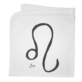 Azeeda 'Leo Zodiac Symbol' Cotton Baby Blanket/Shawl (BY00033113)