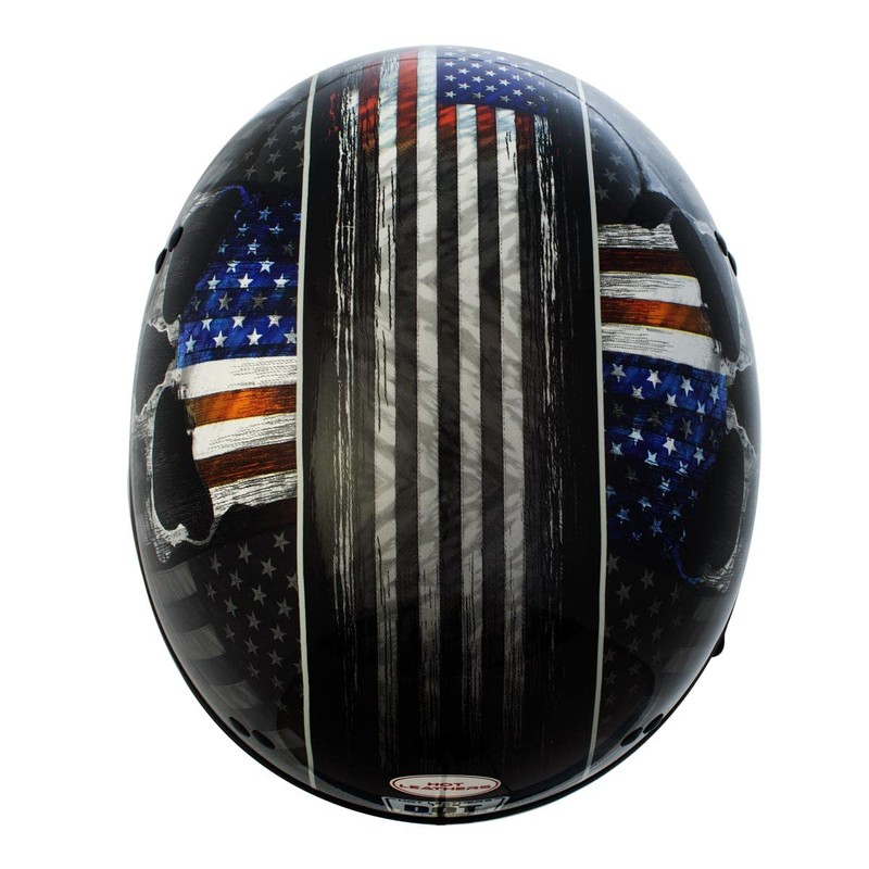 Milwaukee Leather Hot Leathers HLD1042 Gloss Black 'Warrior Bullet' Advanced