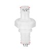 Quickun 1/2" Hose Barb Thru-Bulk Bulkhead Fitting Plastic Hex Straight