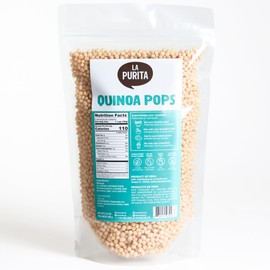 La Purita Puffed Quinoa Pops – Healthy Protein Cereal, Gluten-Free, Sugar-Free, Vegan Superfood, 6.35 oz (Pack of 1), Unflavored