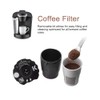 Tefola Filtro de café molido recargable universal reutilizable para cafeteras