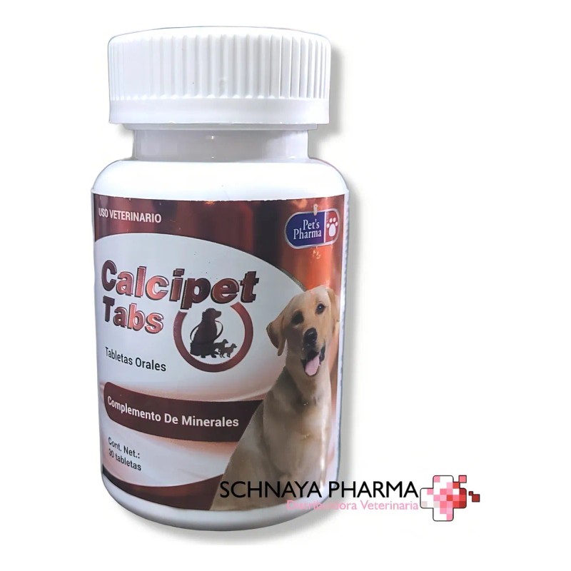 Pets Pharma Calcipet Tabs (calcio) Para Perros/gatos 30 Tab