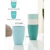 GENLGE 12 OZ Wheat Straw Cups Reusable Drinking Tumblers, Unbreakable