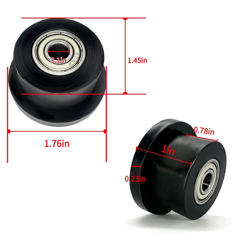 TYHI Replacement Strength Trainer Replacement Fitness Equipment Heavy Plastic Roller