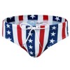 Men’s Swim Briefs for Beach & Pool – American Flag