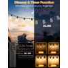 Brightever 200FT Outdoor String Lights with Remote, 2700K/4000K/5000K Selectable LED