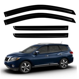 Dimflux Window Rain Guards Guard car Shield auto deflectors,rainguards Compatible with 2013-2021 Nissan Pathfinder