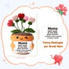 MAMAGIFTREE Mother's Day Crochet Heart Flower Pot with Message Card