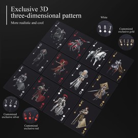 ACELION Waterproof Playing Cards，Plastic Playing Cards,Deck of Cards ，Game and Party Poker Cards