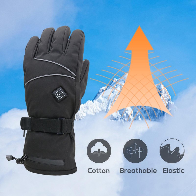 Heated Gloves for Men Women Battery Powered Heated Gloves Waterproof