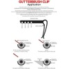 20 Hedgehog Gutter Clips for Use with Genuine Hedgehog Gutter