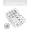 AULA 21 Key Tri-Mode Number Pad, Transparent Numpad Wireless, Hot