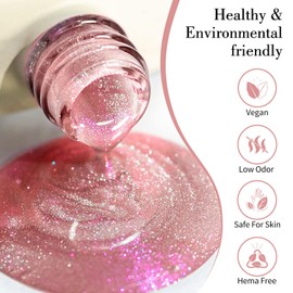 CANNI Cat Eye Gel Nail Polish 1Pcs 9ml Pinkish Tan Color Gel Polish High Gloss Soak Off UV Gel Pink Planet Cat Eye Series Gel Nail Polish Art Manicure Salon DIY Home