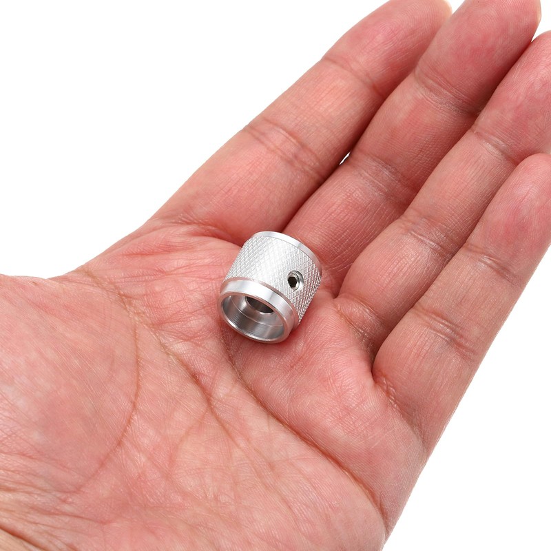 MECCANIXITY 4 Pcs Aluminium Potentiometer Knobs, 1/4" (6mm) Universal Volume