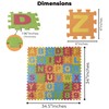 DIMPLE Kids Foam Play Mat (72 Pieces Total) 6.25 x