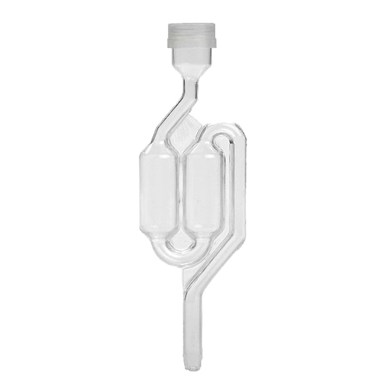 Home Brew Ohio Twin Bubble Airlock with 6.5 Rubber Stopper