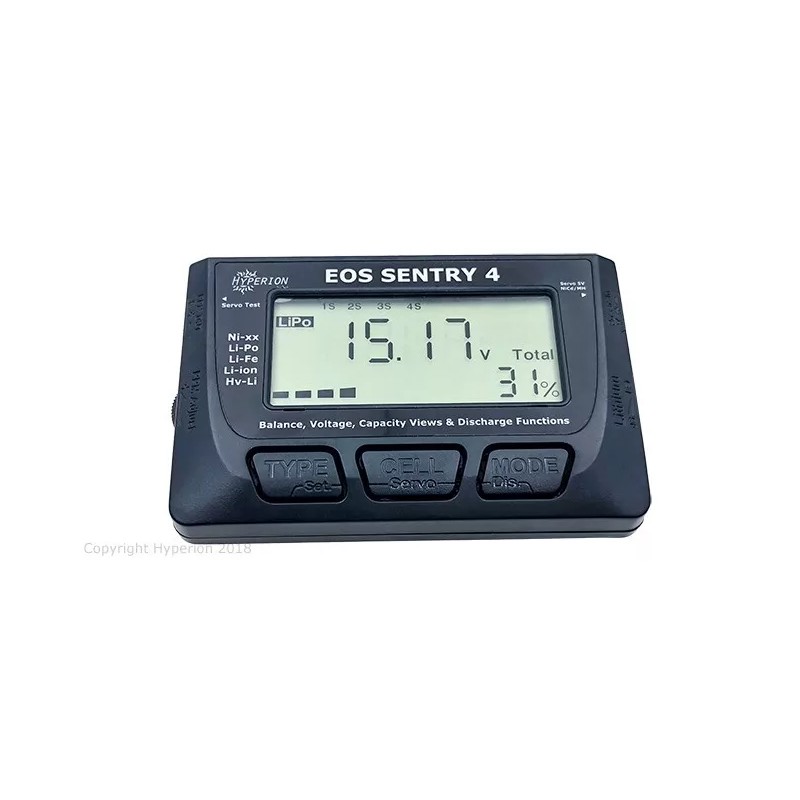 Hyperion EOS Sentry4 2~8S Battery Checker & Balancer, with Discharge