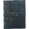 Leather Journal with lined Deckle Edge Paper 8x6 inch Vintage
