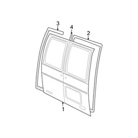 Genuine Ford F3UZ-1543722-A Weatherstrip