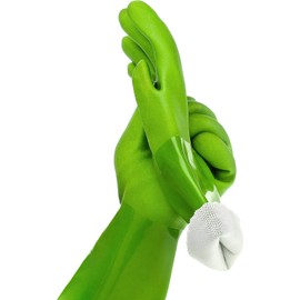 Star Kitchen & Home Wonder Gloves Ultimate Gardening and Household Cleaning Gloves - Green (Large)