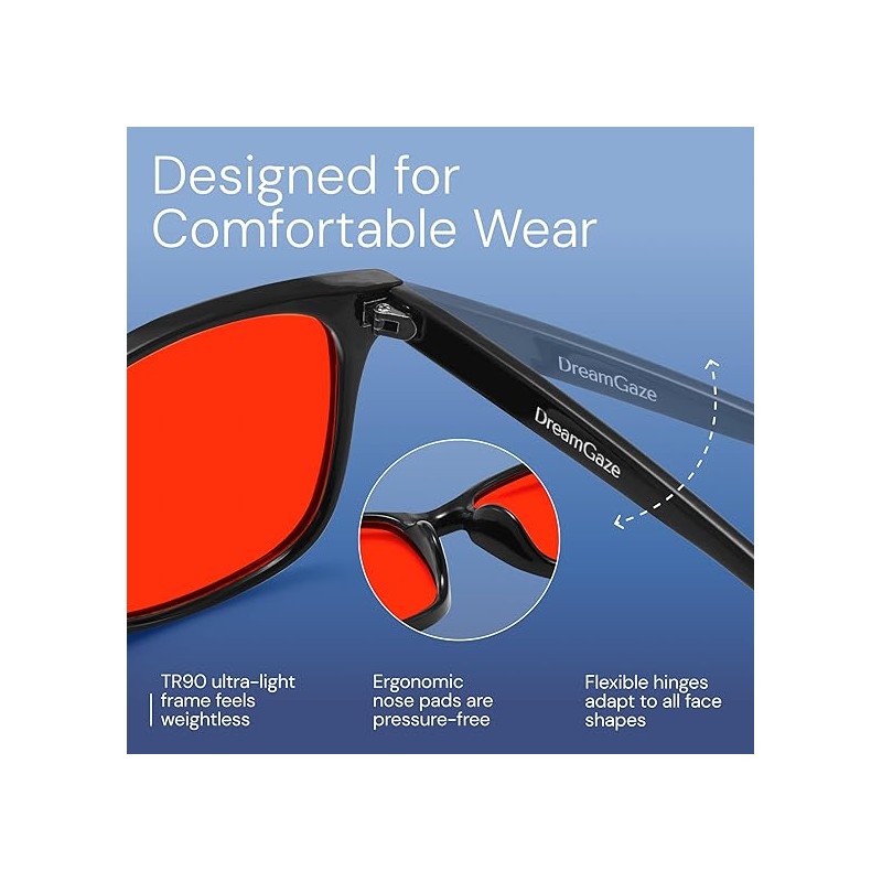 livho Gaming Blue Light Blocking Glasses for Better Sleep, Premium