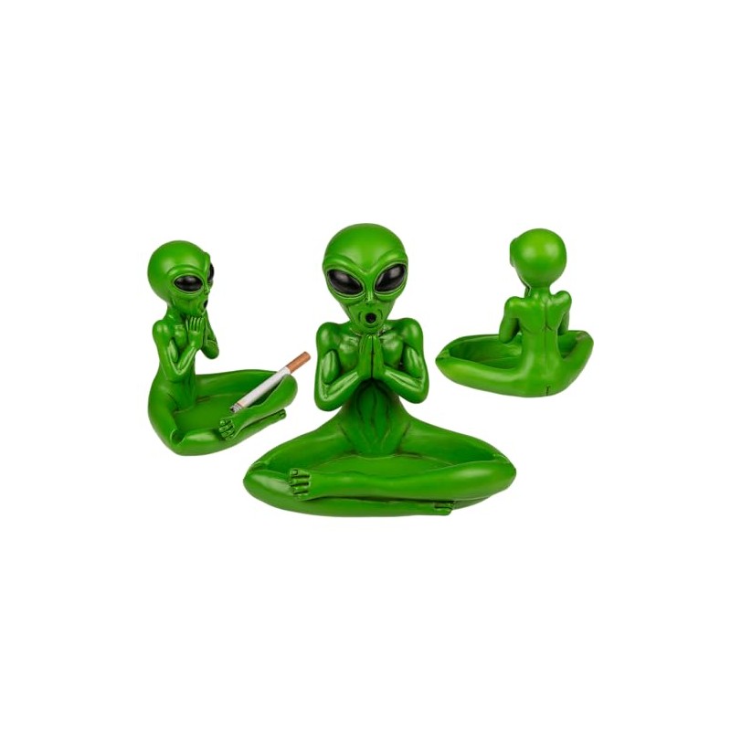 Yoga Alien Ash Tray Cool Ashtray 13.5cm Polystone