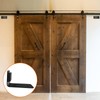 90° Stainless Steel Sliding Door Hardware Door Stop,2pcs Sliding Barn