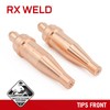 RX WELD 1-1-101 Acetylene Cutting Torch Tips, Fit V-Style Heavy