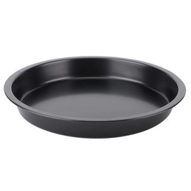 8in Pizza Pan, Non stick Black Carbon Steel Round Pizza Tray Baking Pan Plate Mould Tool