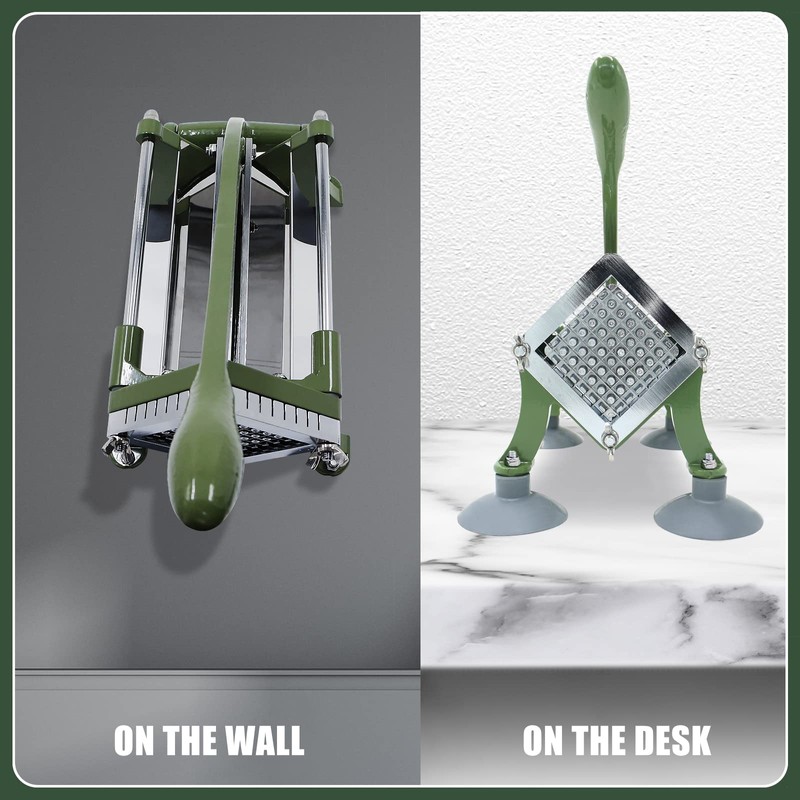 French Fry Cutter Commercial Grade Potato Slicer with Suction Feet