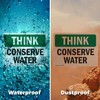 (2 Pack) Conserve Water OSHA Think Sign 10 Inch X