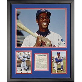 Legends Never Die Ernie Banks Framed Photo Collage, 16" x 20"
