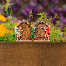 garden mile Miniatur FUNKELN MÄRCHENGARTEN TÜR ELFE BAUMDEKORATION Garten HEIM Ornament