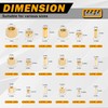 HASAOMOI 255PCS Brass Compression Sleeves Ferrules Inserts Nuts Fittings for